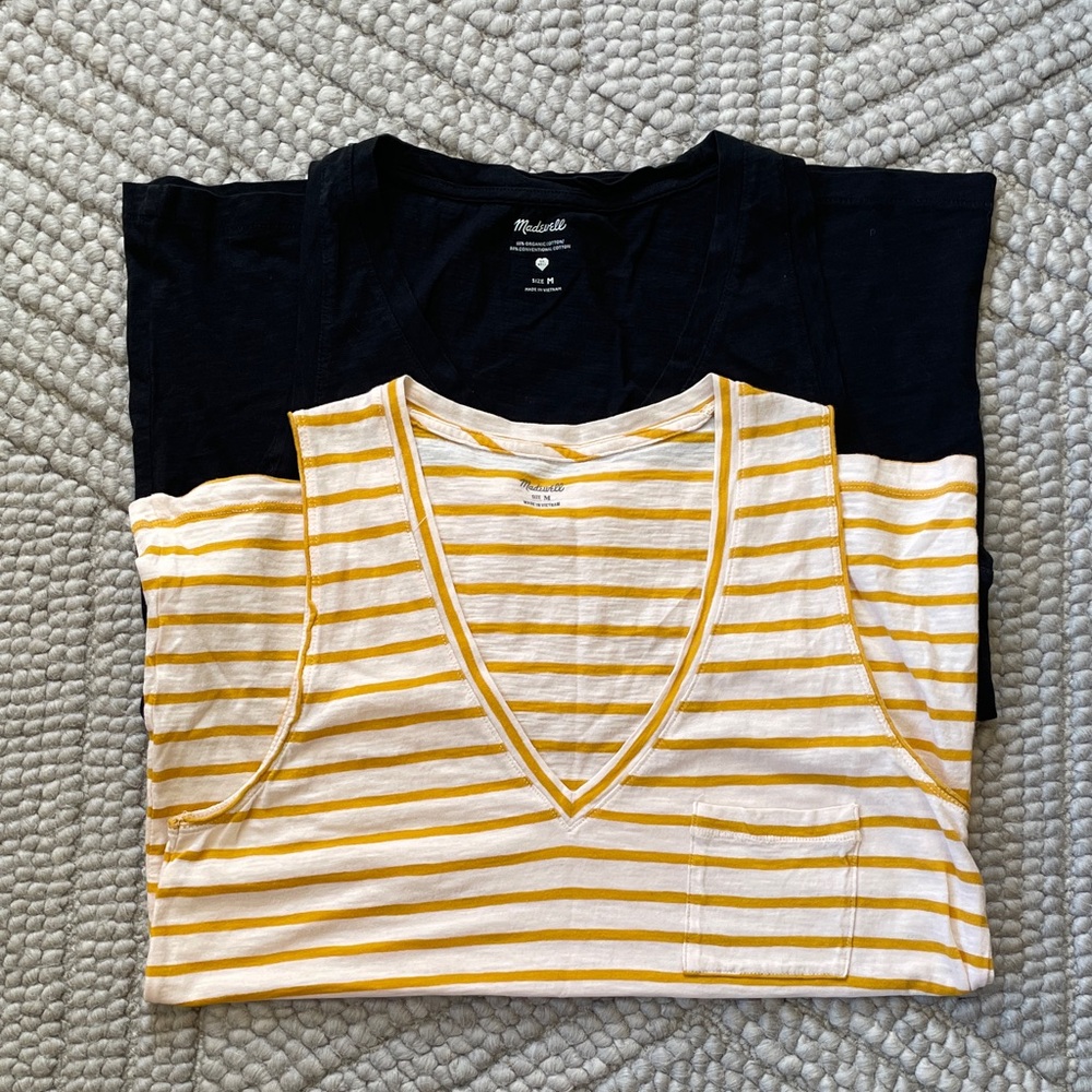 2-pack Madewell Whisper tanks - medium